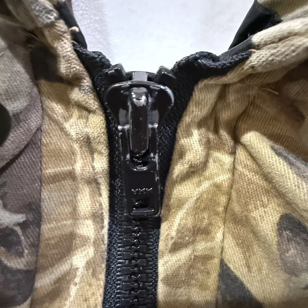 Vintage 90s Johnson Sympatex Hunting‎ Jacket Advantage Camo Made in USA Mens M